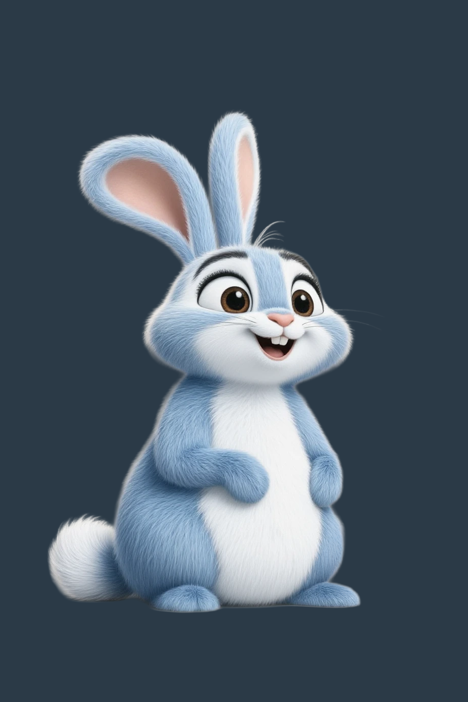 Blue Bunny mascot character redesign exploration