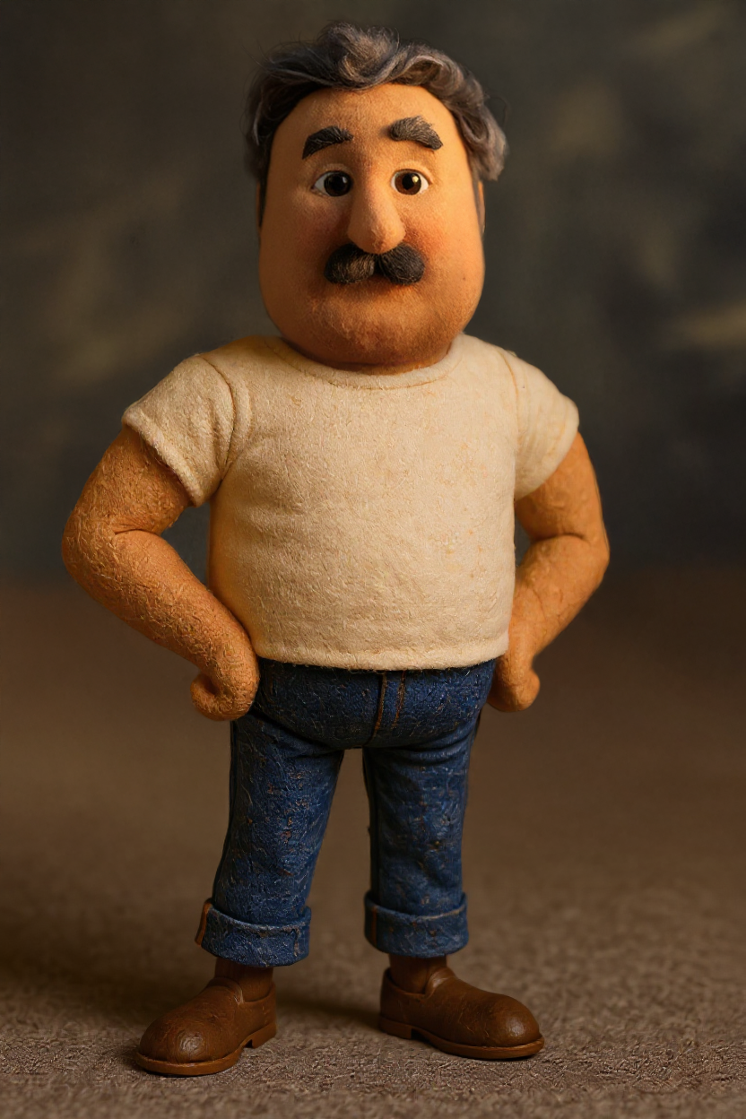 Developed male character concept