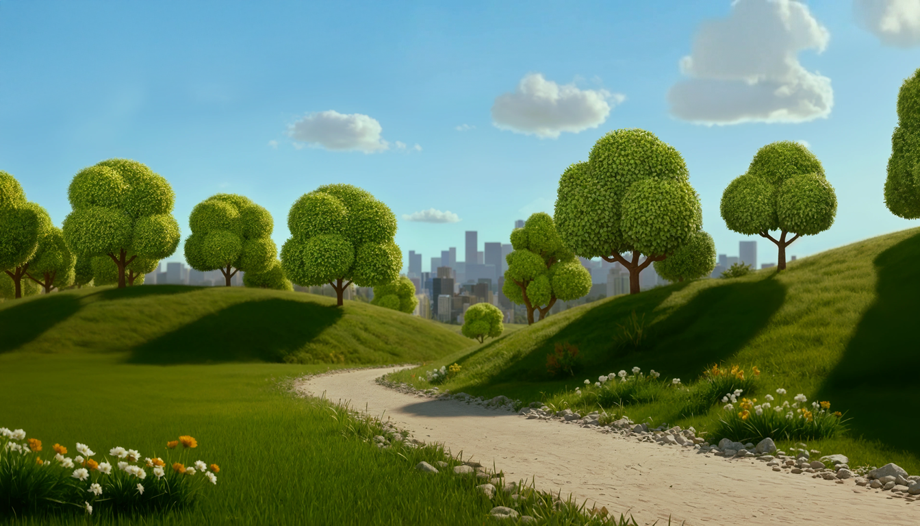 Refined crafted park environment