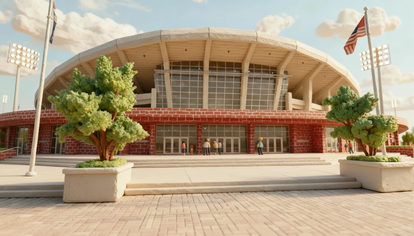 Refined exterior stadium environment