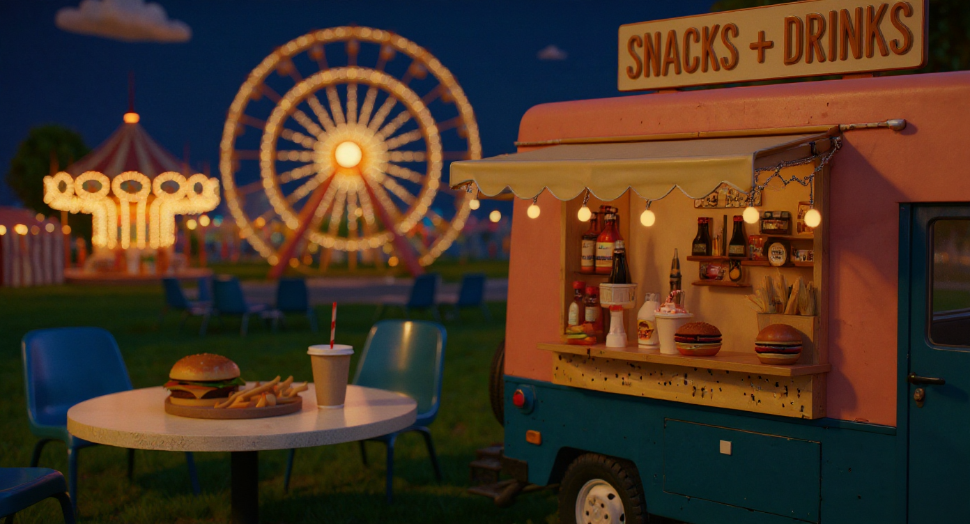 Alternative fast-food truck environment