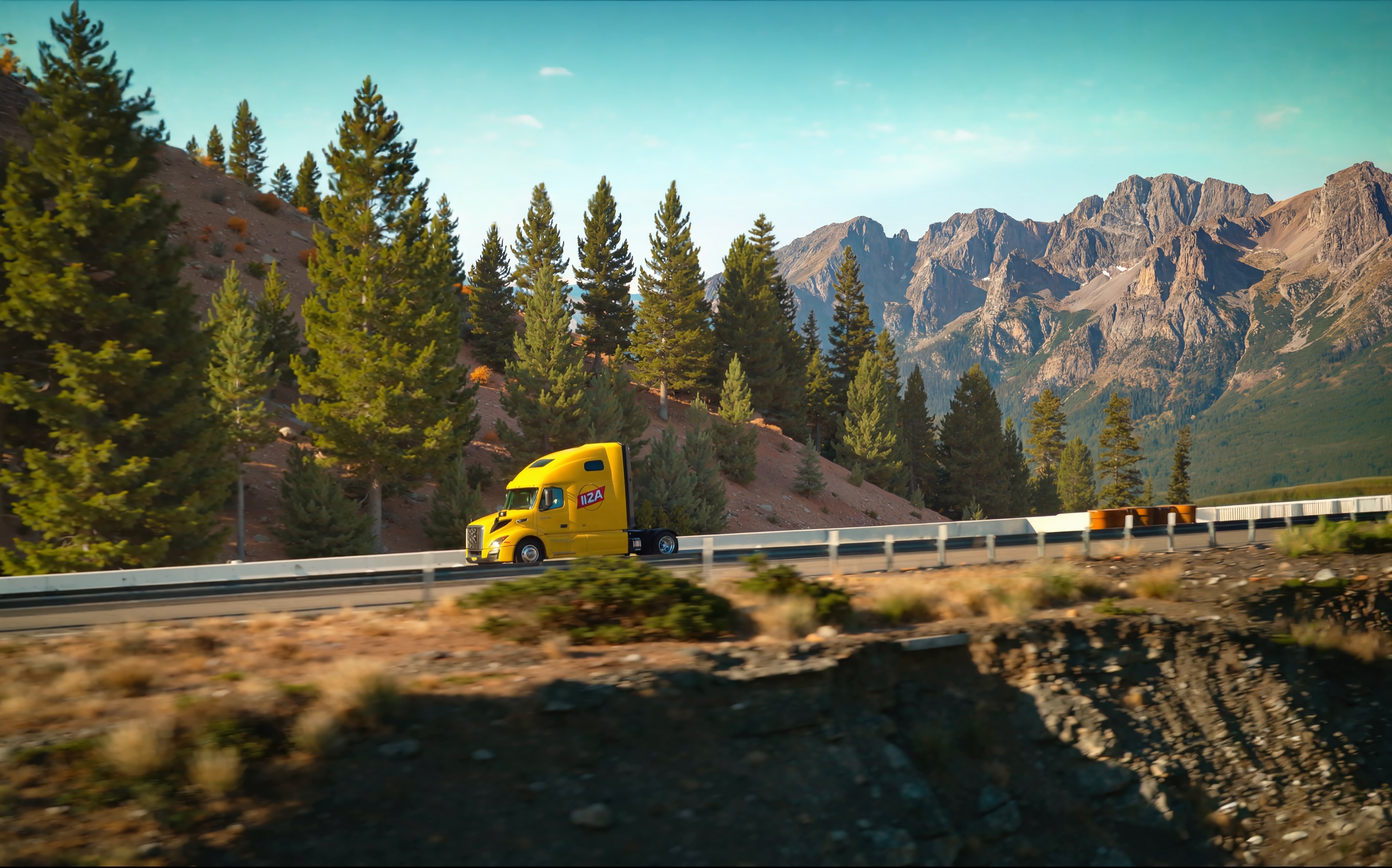 Mountain-pass landscape development for the Lay's campaign