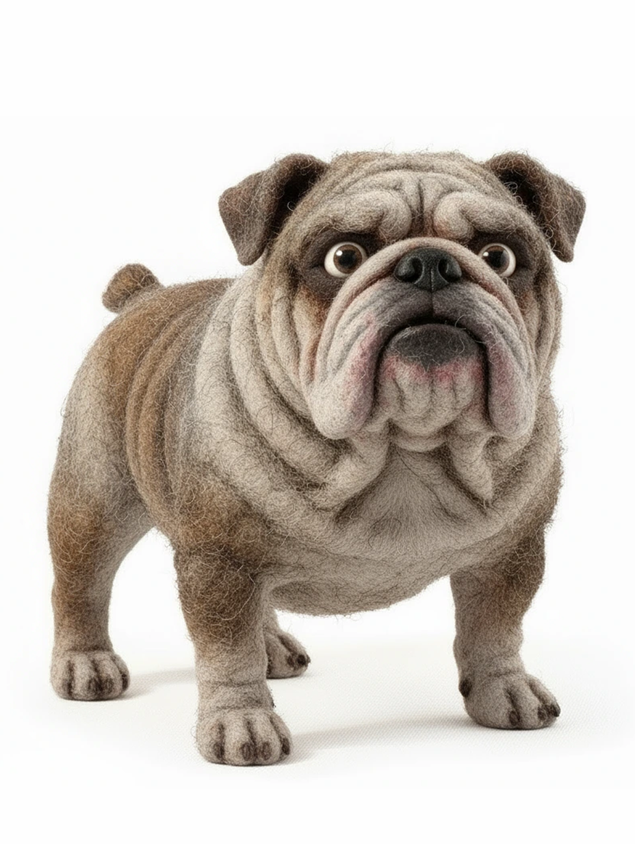 Early bulldog character design for Publix Best Friends