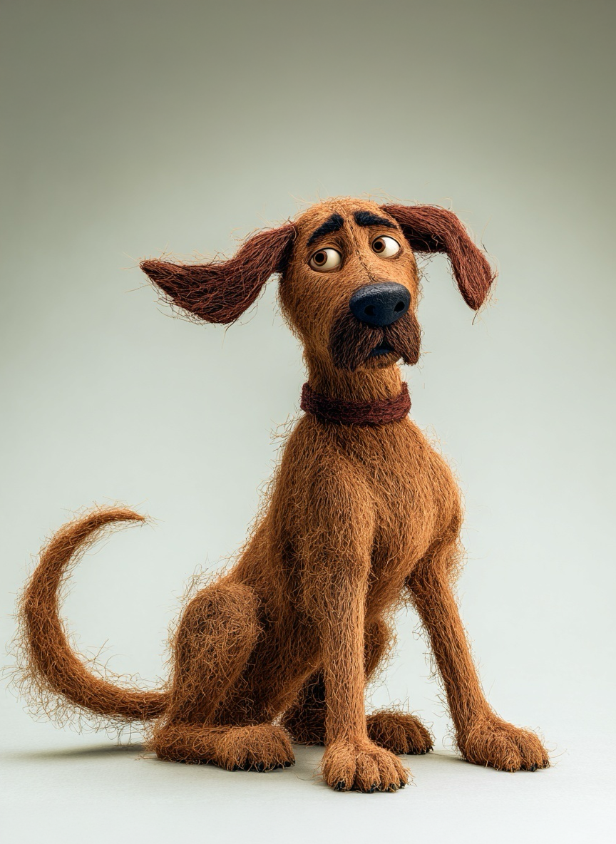 Ridgeback dog character design exploration